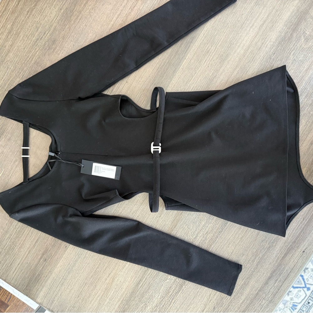 HELIOT EMIL black orderly jersey dress - Picture 2 of 3